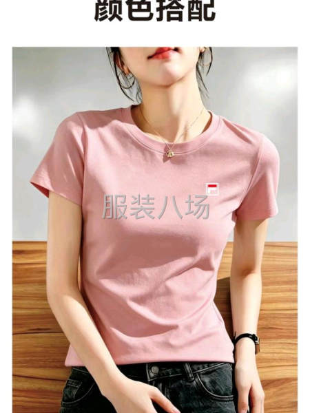 女装圆领短袖 T恤衫-第3张图片