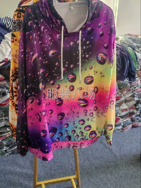 3D连帽小毛圈卫衣不加绒透气不闷-第2张图片