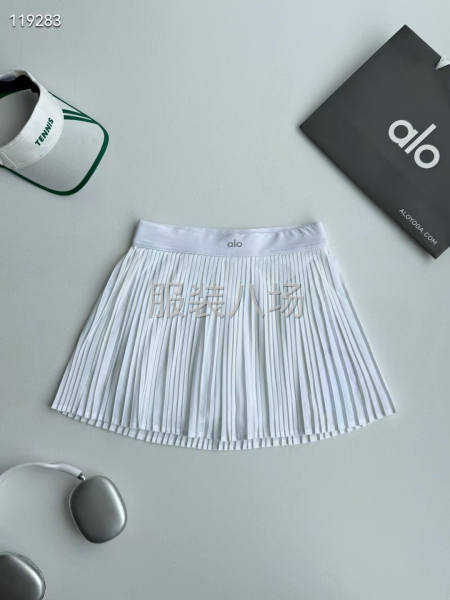 女款alo褶皱裙子面褶皱梭织四面高弹内里打-第3张图片