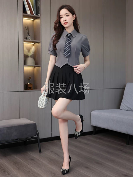 只发宁波长期外发足浴技师工作服梭织加工-第9张图片
