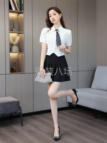 只发宁波长期外发足浴技师工作服梭织加工-第8张图片