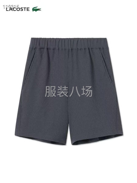 鳄鱼男装华夫格短裤-第7张图片