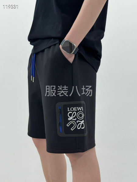 新品五分裤无缝贴袋撞色小点缀的拉链-第4张图片