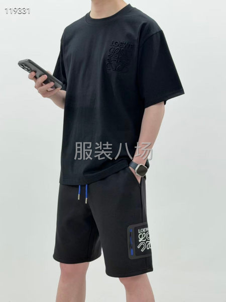 新品五分裤无缝贴袋撞色小点缀的拉链-第3张图片