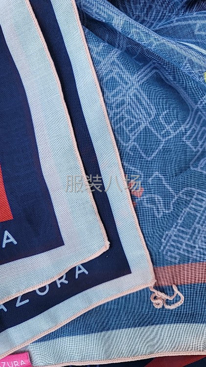 承接各类梭织 针织头巾（围巾）卷边 密拷加工及包装-第2张图片