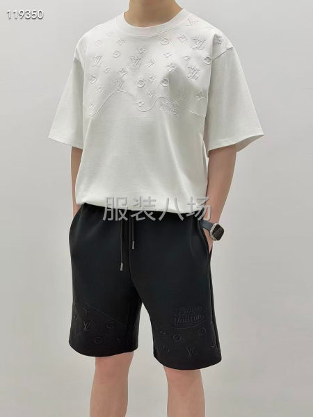 新款重工刺绣五分裤 340克双面-第2张图片