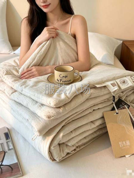 日单 棉麻夏被，正品带双层礼盒-第5张图片