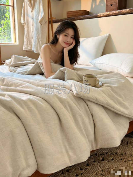 日单 棉麻夏被，正品带双层礼盒-第3张图片