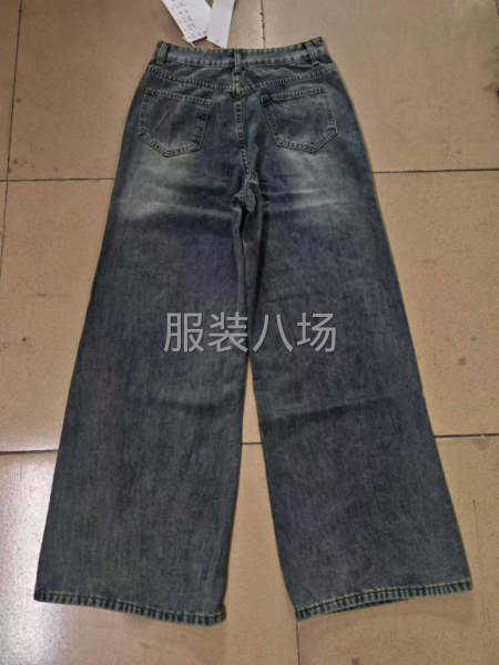 阔腿牛仔女裤没弹力-第8张图片