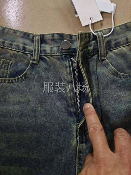 阔腿牛仔女裤没弹力-第5张图片