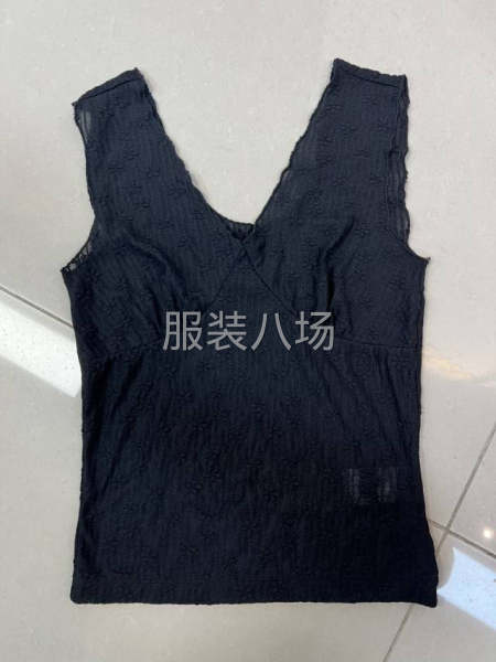 诚寻针织吊带短袖加工厂，短袖T恤吊带和蕾丝背心，裁片外发加工-第7张图片