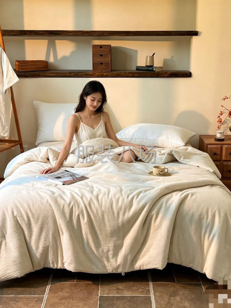 棉麻麻类夏被，抖音销量第一夏凉产品-第1张图片