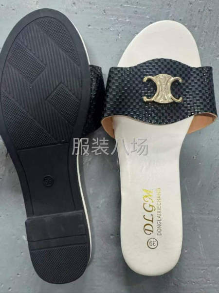 法式低跟一字拖鞋女鞋子-第8张图片