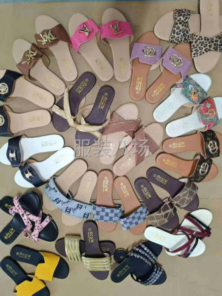 法式低跟一字拖鞋女鞋子-第2张图片