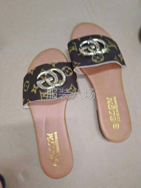 法式低跟一字拖鞋女鞋子-第5张图片