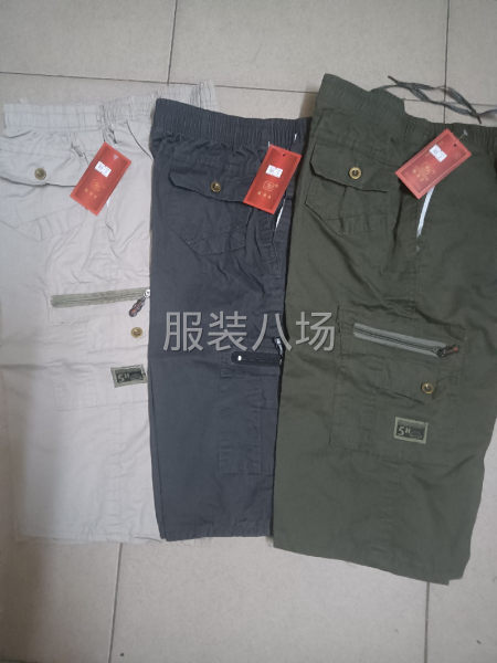七分裤水洗裤多袋裤全棉-第1张图片