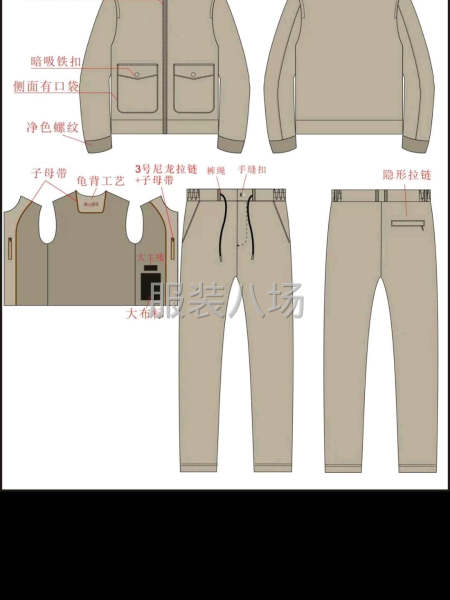 套装全年款式差不多，也可以单独做裤子或者衣服-第2张图片