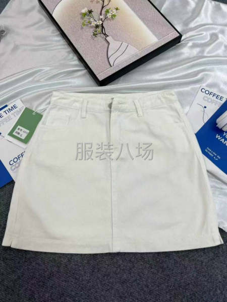 白色牛仔短裙377条全清-第5张图片