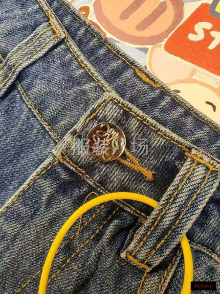 深圳品牌 爱心刺绣牛仔裤-第6张图片