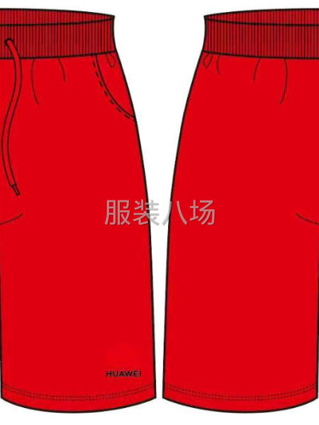 针织T恤及松紧短裤套装-第2张图片