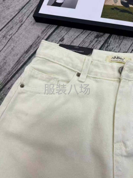 杏色半身裙女夏季新款高腰显瘦包臀百搭牛仔短裙-第6张图片