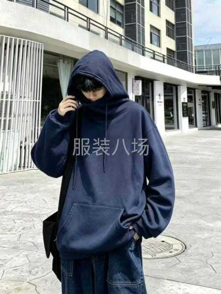 外贸光板连帽卫衣-第1张图片