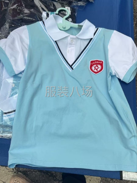 校服，市场货质量，裁剪到打包价格15，包括螺纹领等辅料，-第1张图片