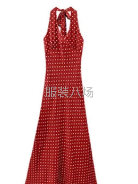 原版做法 胸垫+气质露背无袖长裙内衬2026夏季纯欲波点挂脖-第5张图片