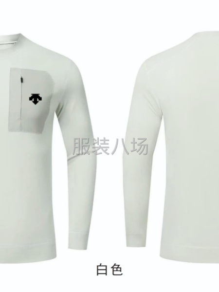 秋季上新圆领+梭织布贴口袋拉链活力缝工艺-第2张图片