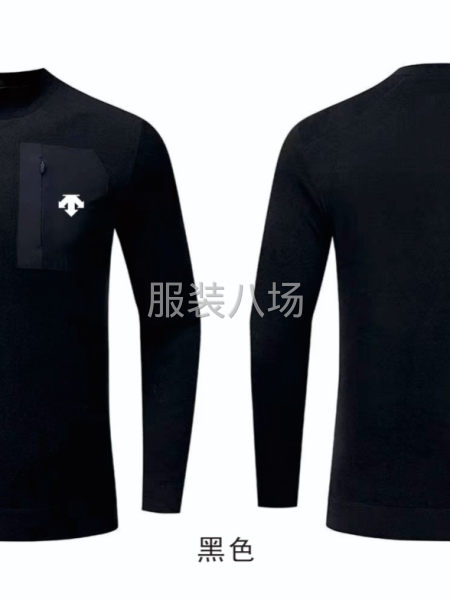 秋季上新圆领+梭织布贴口袋拉链活力缝工艺-第5张图片