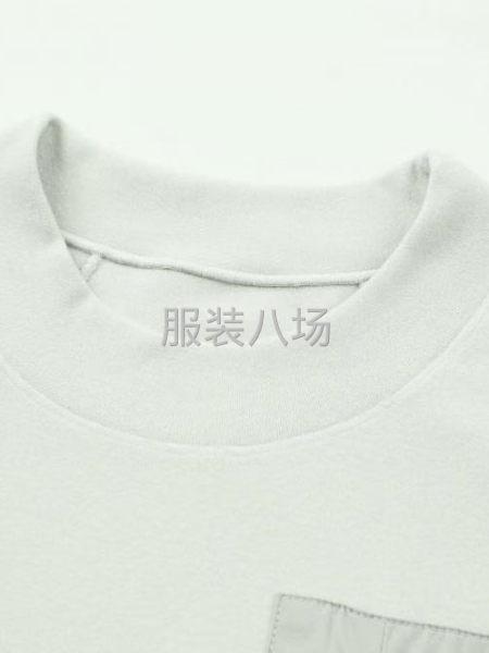 秋季上新圆领+梭织布贴口袋拉链活力缝工艺-第6张图片