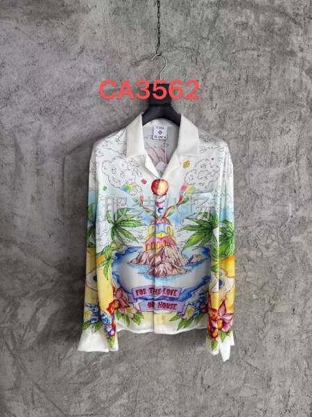 色丁布料印花男衬衣，所有工艺都统一只是换印花颜色，-第1张图片