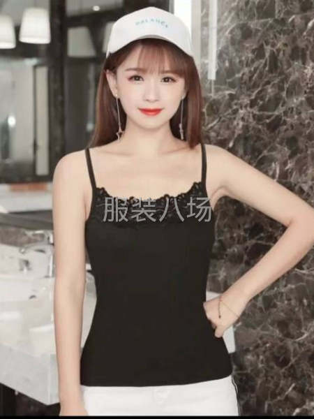 新货女装吊带，颜色：白色，黑色，两个款式，长期供应-第9张图片
