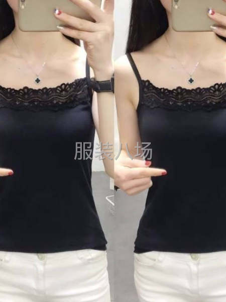 新货女装吊带，颜色：白色，黑色，两个款式，长期供应-第3张图片