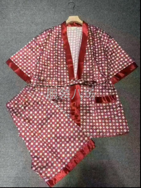 男装睡衣套装181套两个颜色，两个面料：一个纺真丝，一个纯棉-第3张图片