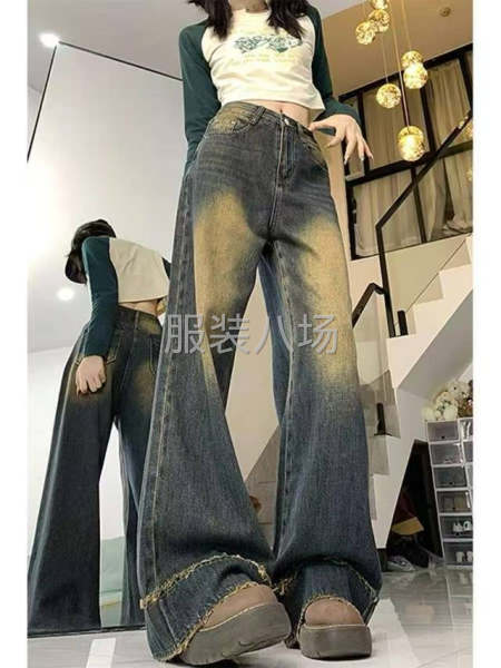 全清17.9
专柜品质，美式复古做旧牛仔裤-第2张图片