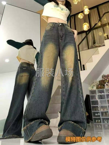 全清17.9
专柜品质，美式复古做旧牛仔裤-第1张图片