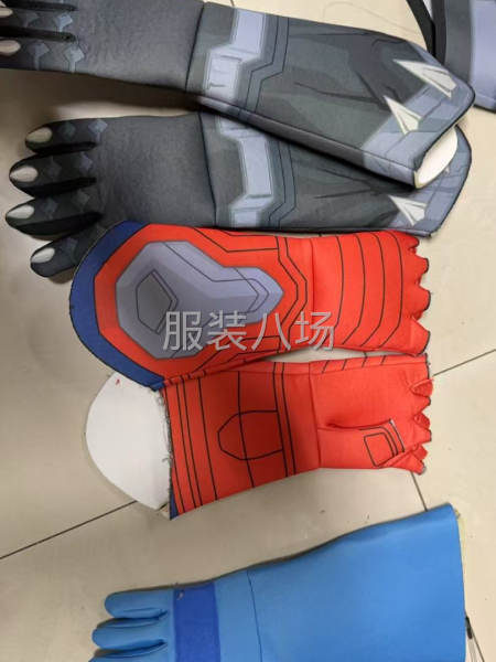 衬海绵的布料手套。类似电焊手套的样式-第1张图片
